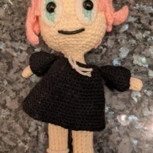 Crocheted Goth Girl