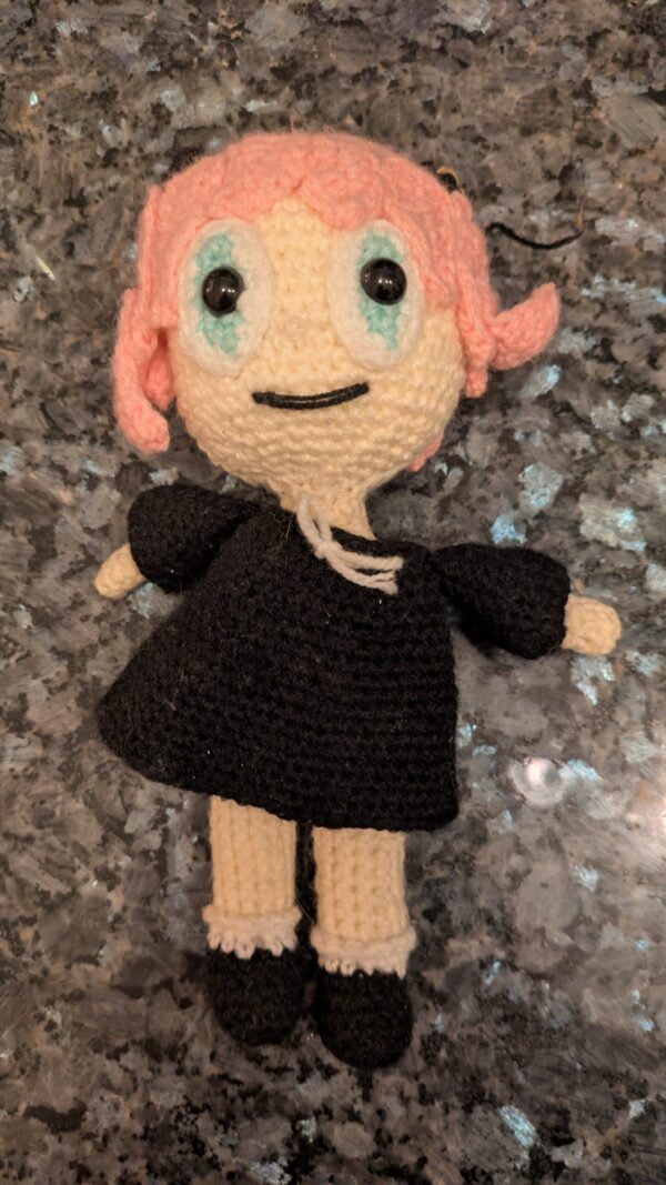 Crocheted Goth Girl
